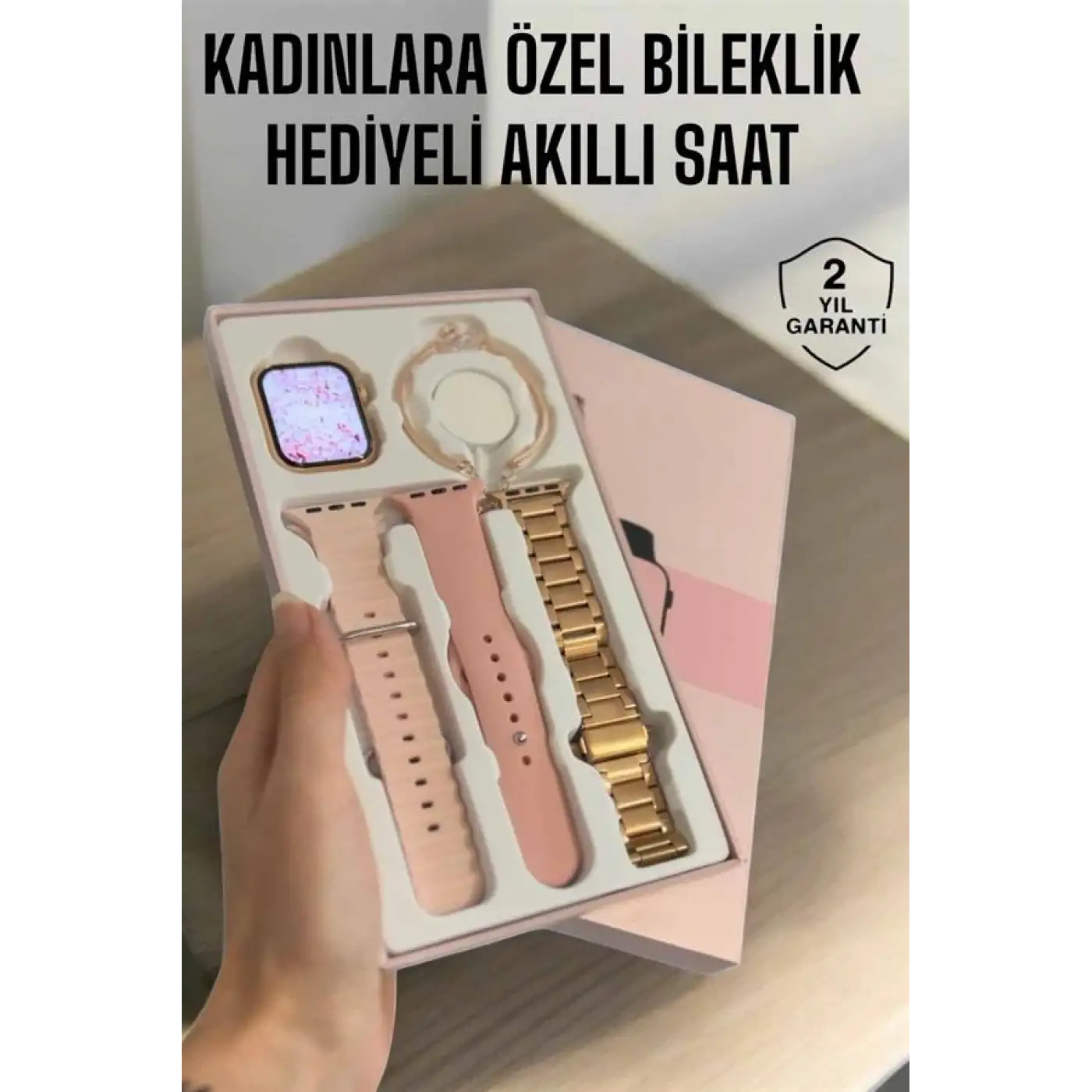 Akıllı Saat Adımsayar, Nabız Takibi ve GPS Destekli Kadınlara Özel