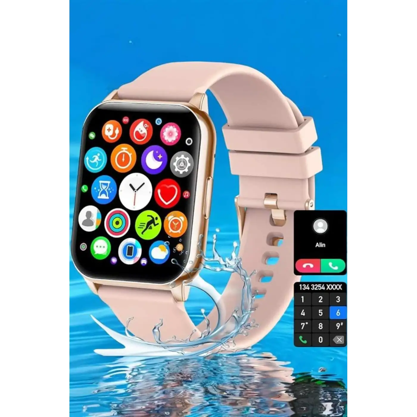 Akıllı Saat Amoled Ekran 3 Kordonlu Aksesuar Hediyeli Sesli Görüşme