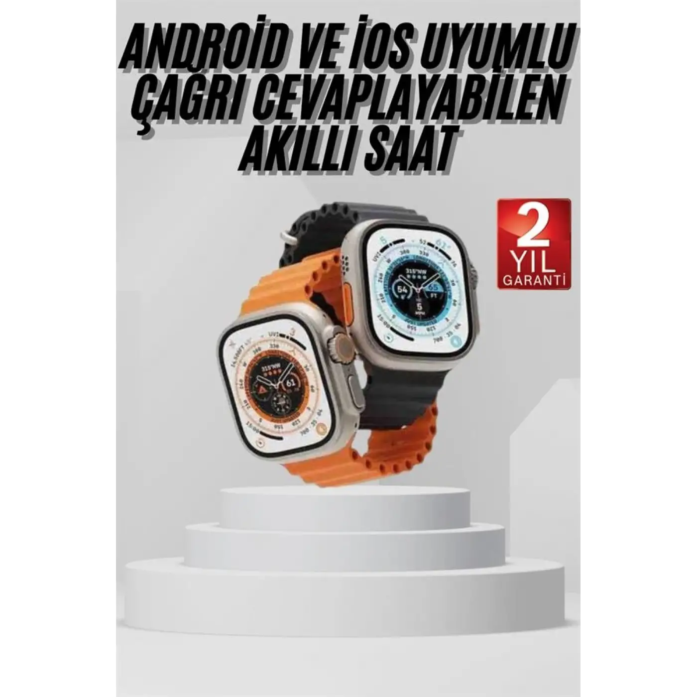 Akıllı Saat Amoled Ekran Bluetooth Bağlantılı Özel Tasarım Unısex