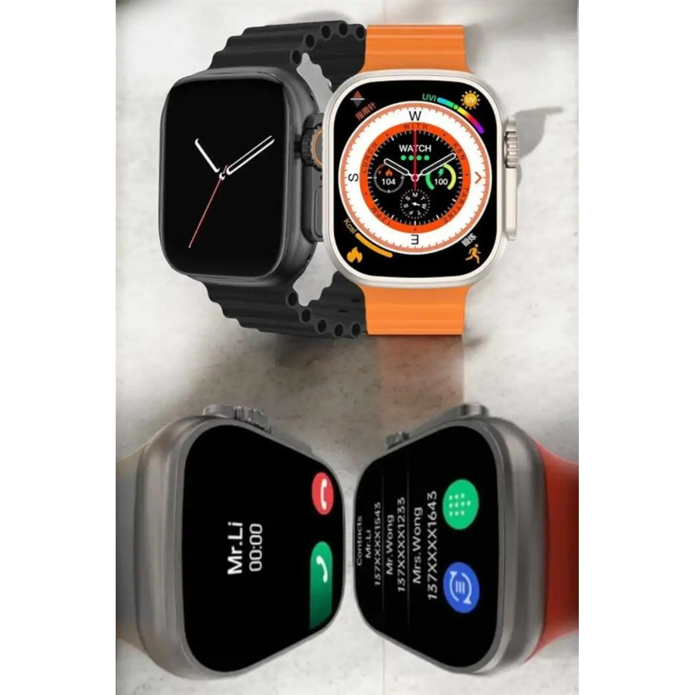 Akıllı Saat Android Ve İOS Uyumlu Arama Cevaplayan Dokunmatik Ekran