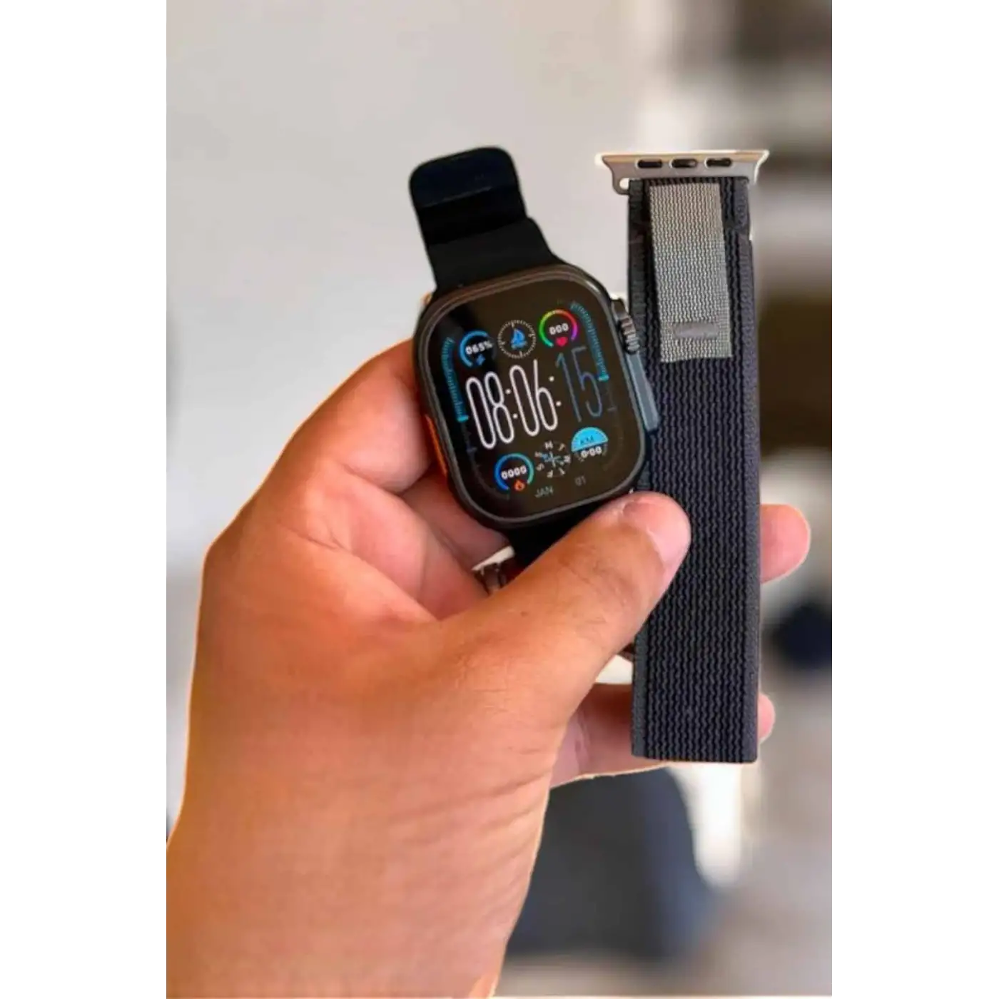 Akıllı Saat Android ve İOS Uyumlu NFC Ve GPS Özelliği Arama Cevaplayan