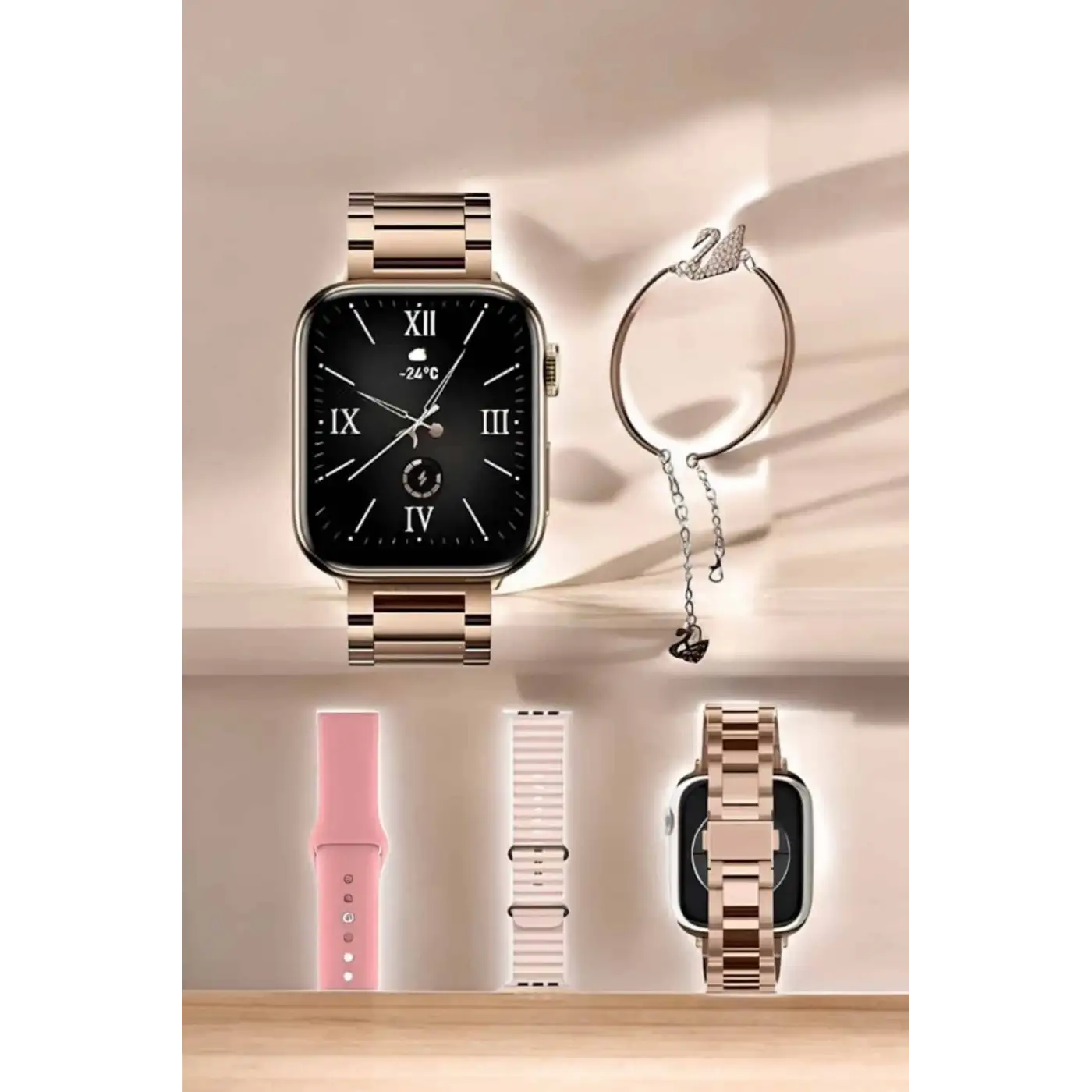 Akıllı Saat Bileklik Hediyeli Uzun Pil Ömrü GPS Takibi