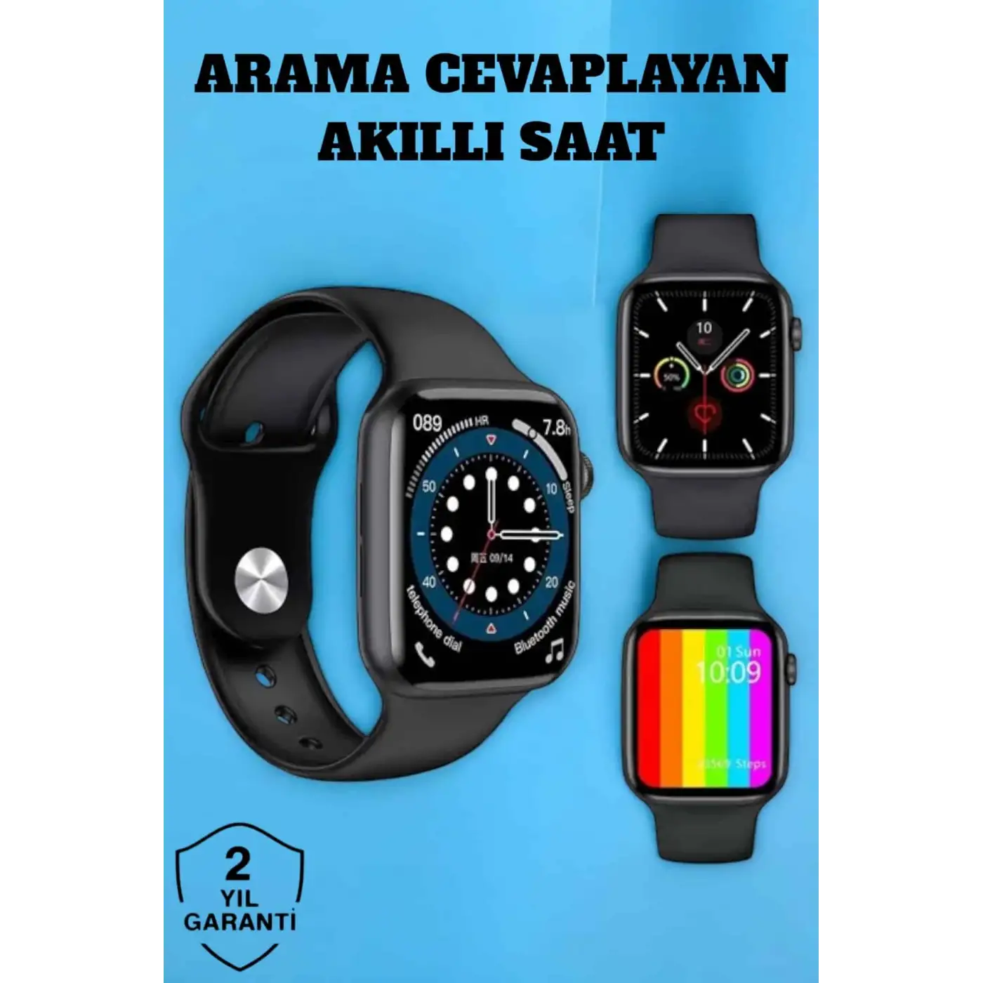 Akıllı Saat Bluetooth Bağlantı ve 24 Saat Sağlık İzleme GPS Arama Cevaplama