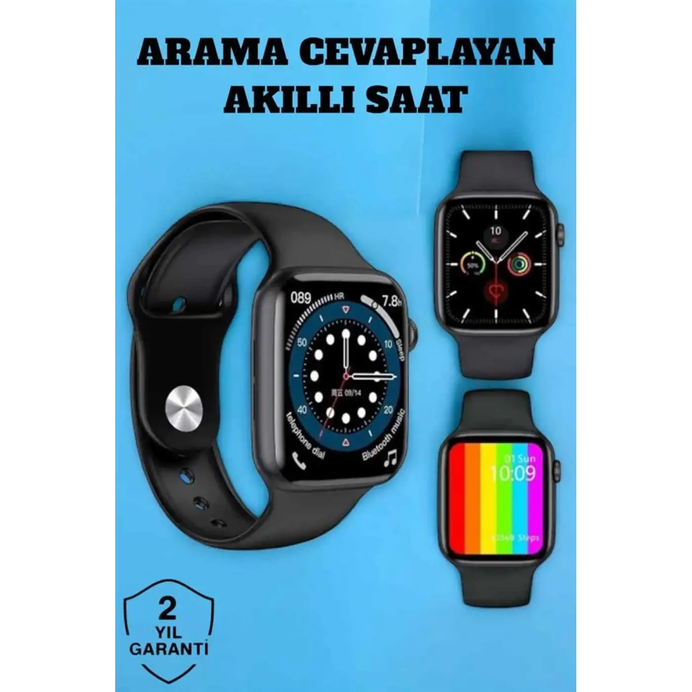 Akıllı Saat Bluetooth Bağlantı ve 24 Saat Sağlık İzleme GPS Arama Cevaplama