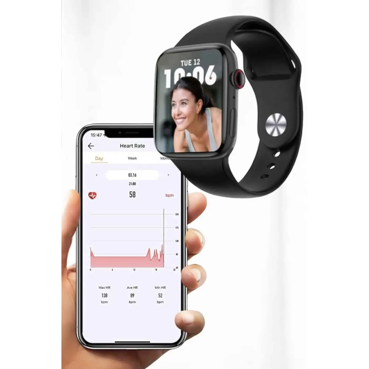 Akıllı Saat Bluetooth Bağlantı ve 24 Saat Sağlık İzleme GPS Arama Cevaplama