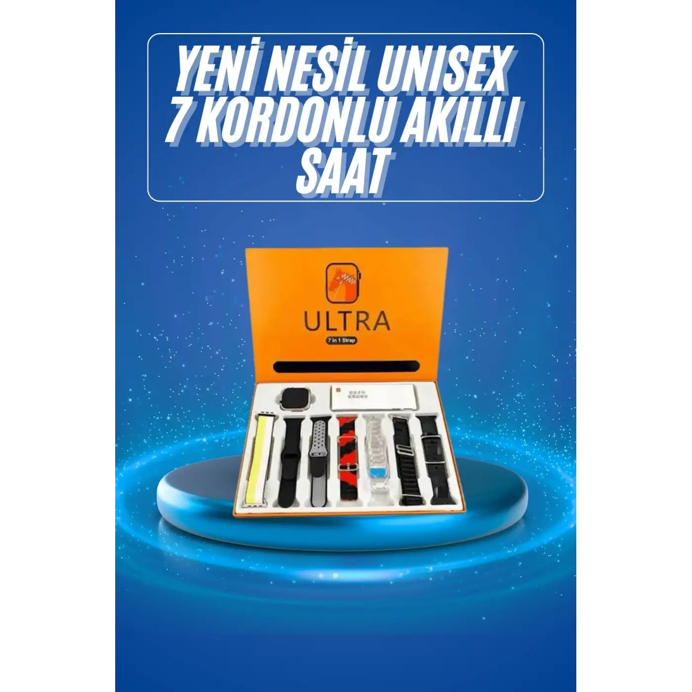Akıllı Saat Çağrı Cevaplayabilen Unısex 7 Kordonlu Müzik Dinleme