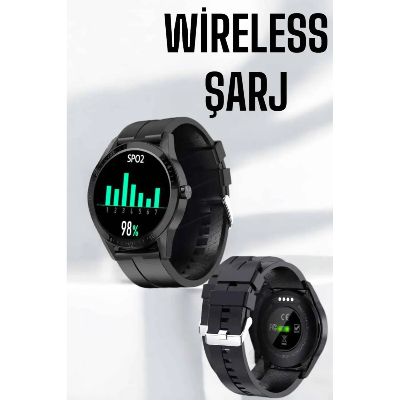 Akıllı Saat Çok Fonksiyonlu Sesli Görüşme NFC Uyumlu Amoled Ekran