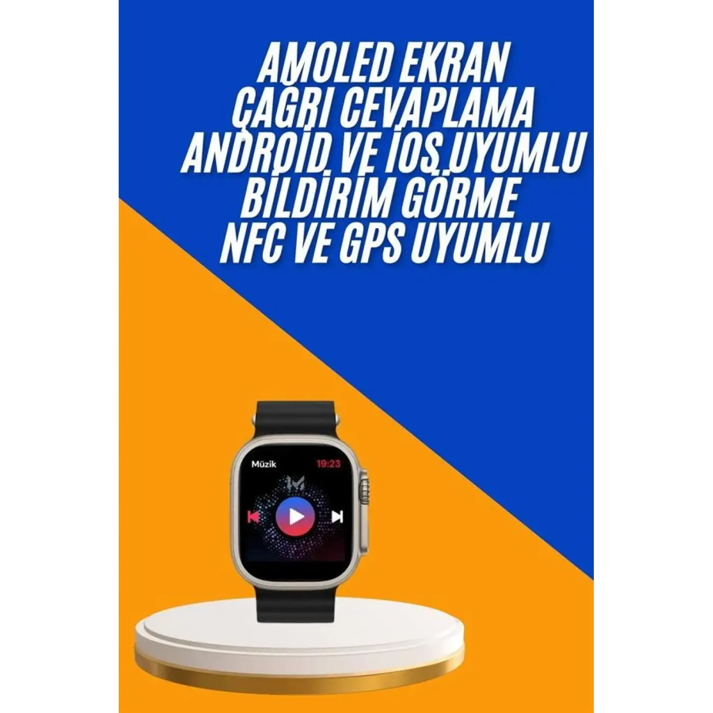 Akıllı Saat Çok Fonksiyonlu Unısex Sosyal Medya Girişli Bluetooth Bağlantılı