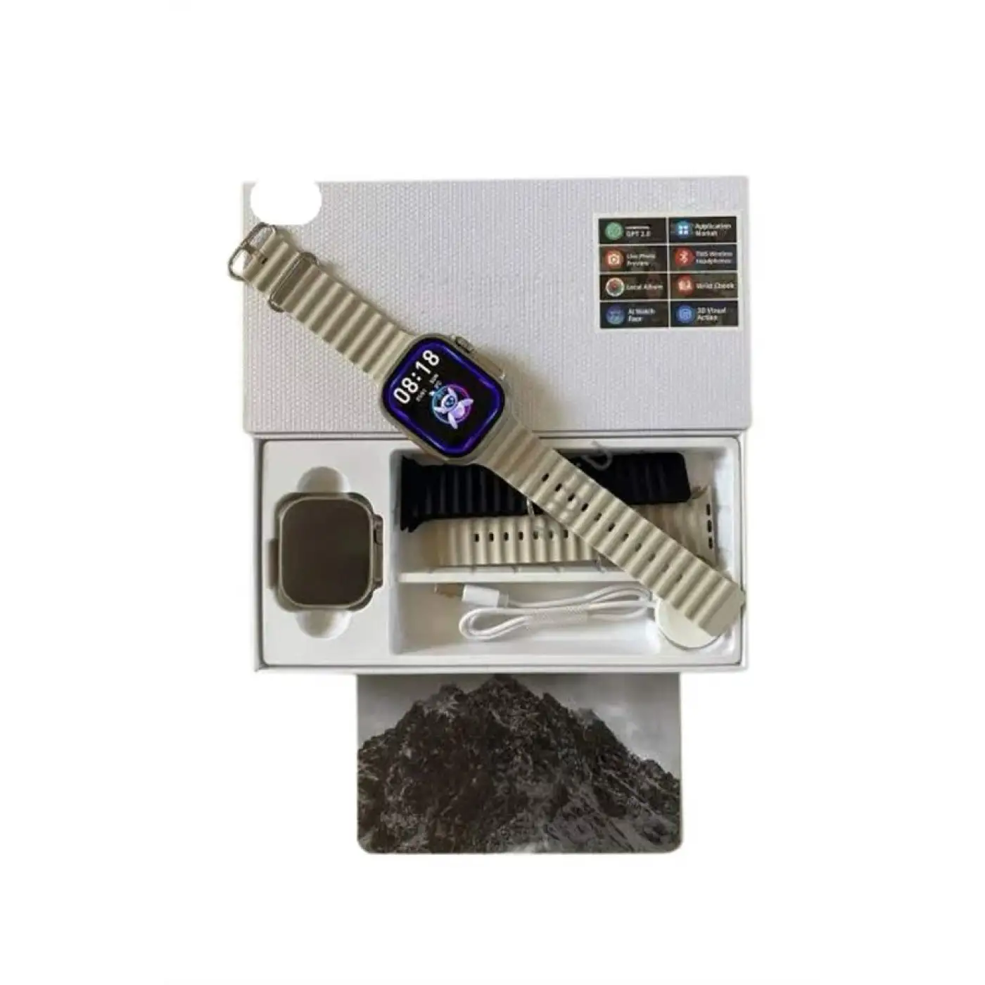 Akıllı Saat Çok Fonksiyonlu Unısex Sosyal Medya Girişli Bluetooth Bağlantılı