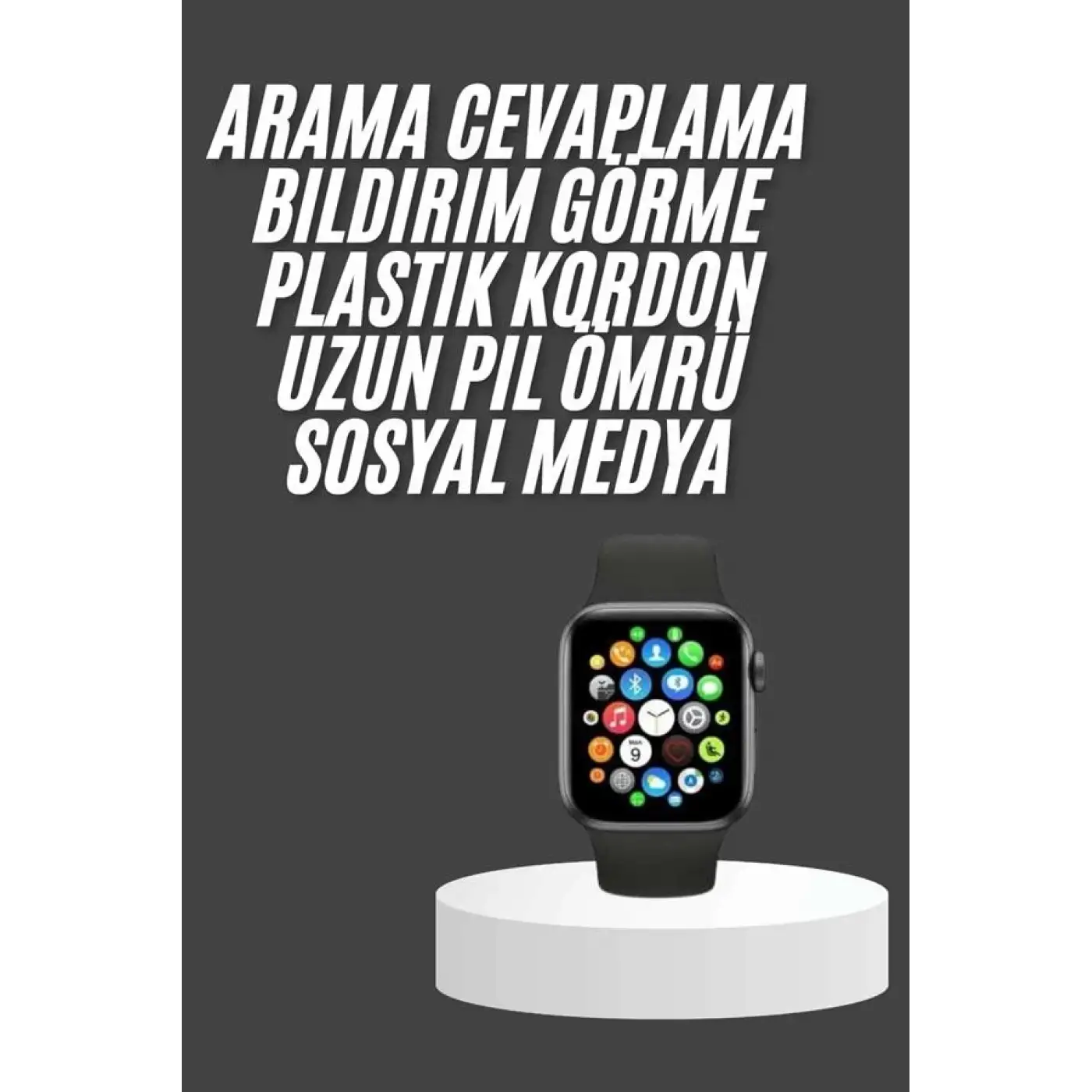 Akıllı Saat Çok Fonksiyonlu Uyku Takibi Adımsayar Nabız Ölçer Arama Cevaplayan