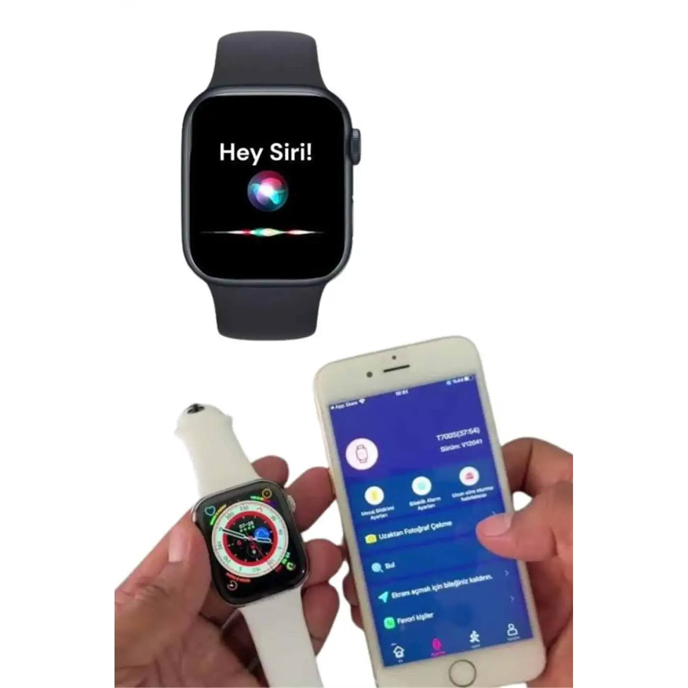Akıllı Saat Çok Fonksiyonlu Uyku Takibi Adımsayar Nabız Ölçer Arama Cevaplayan