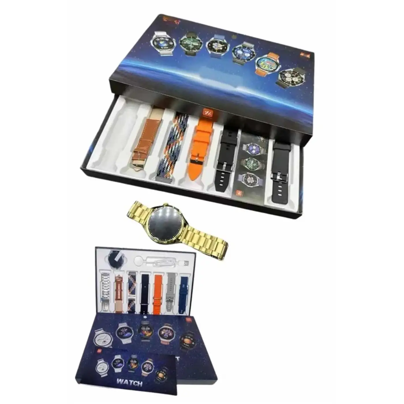 Akıllı Saat Çoklu Kordon Seçenekli Dokunmatik Ekran Nabız Sensörlü