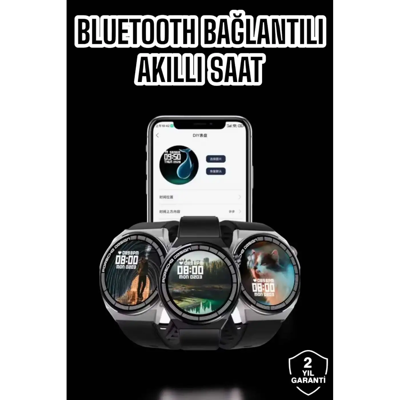 Akıllı Saat GPS VE NFC Özelliği Sesli Görüşme Dokunmstik Ekran