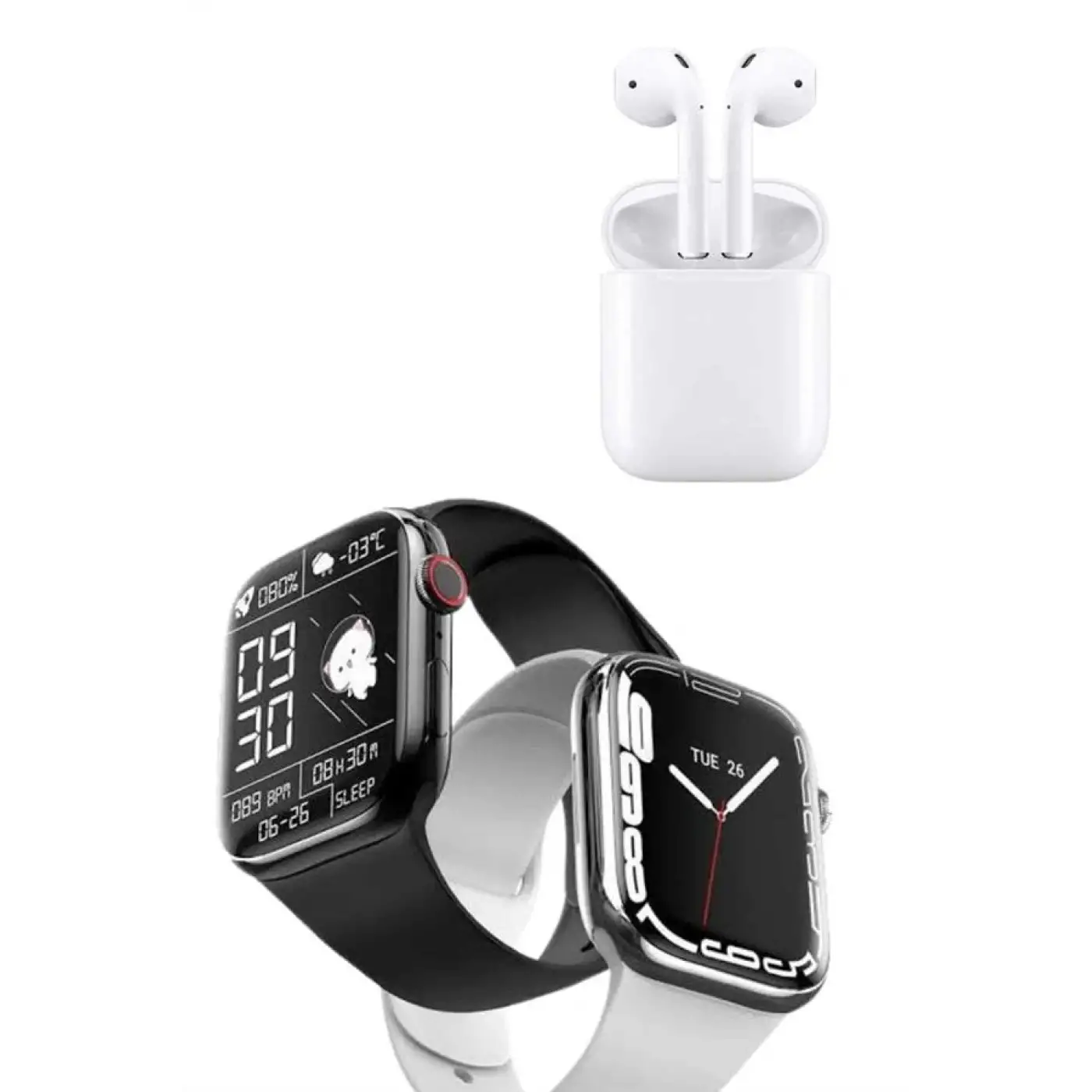 Akıllı Saat Kulaklık Hediyeli Uyku ve Sağlık Takibi Yapabilen Uzun Ömürlü