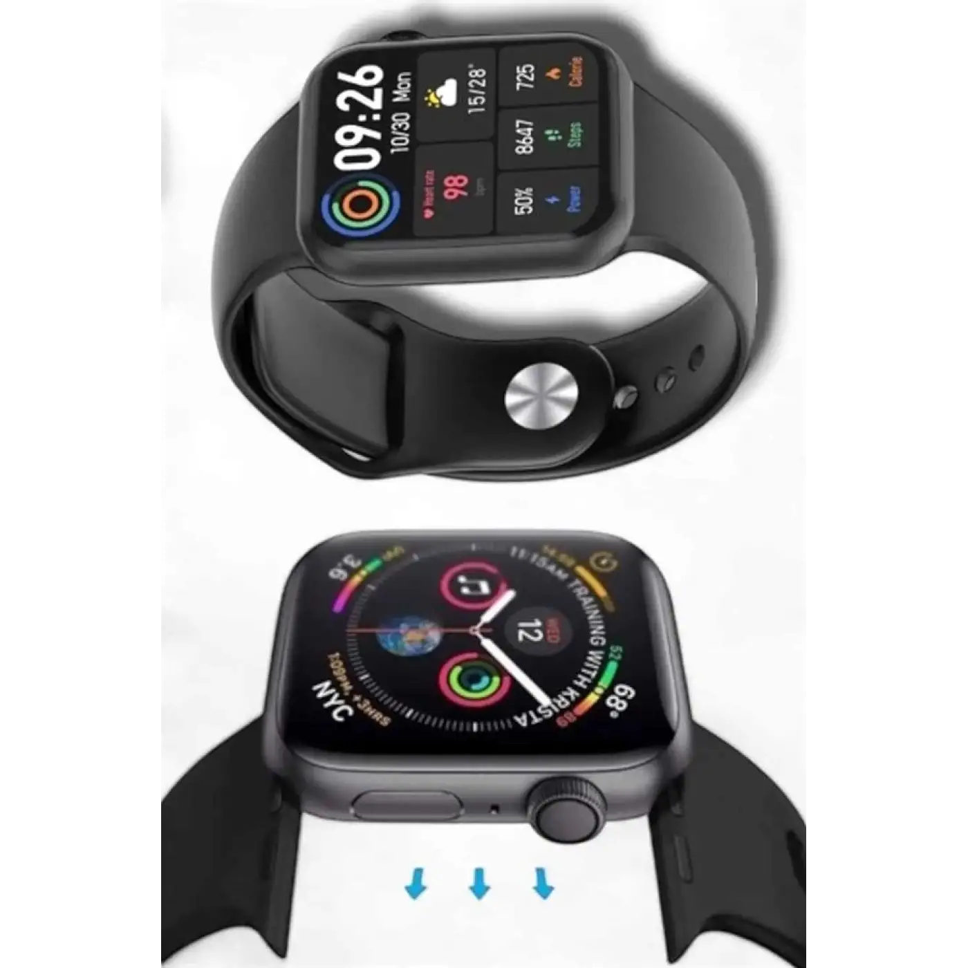 Akıllı Saat Sağlık Takibi ve Akıllı Özelliklerle Donatılmış Modern Akıllı Saat