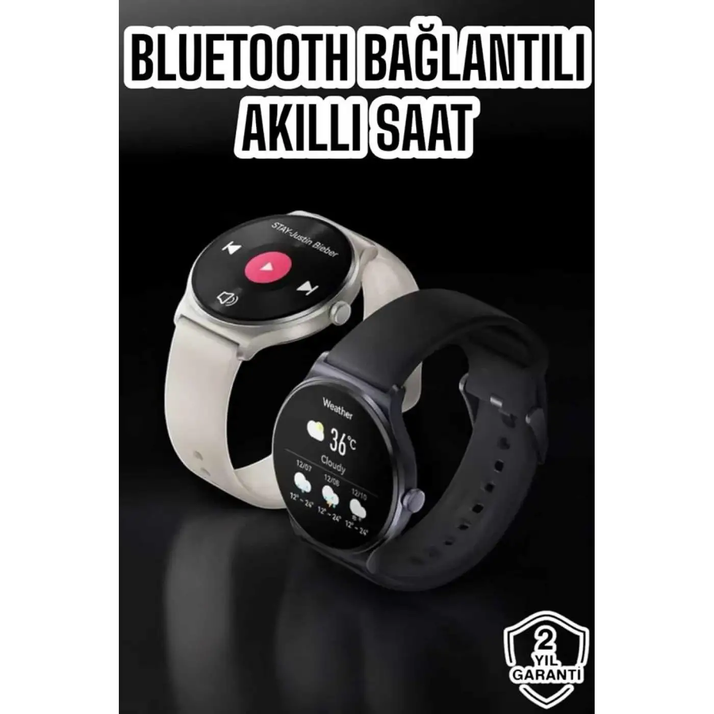 Akıllı Saat Sesli Görüşme Bluetooth Bağlantılı 3 Kordonlu