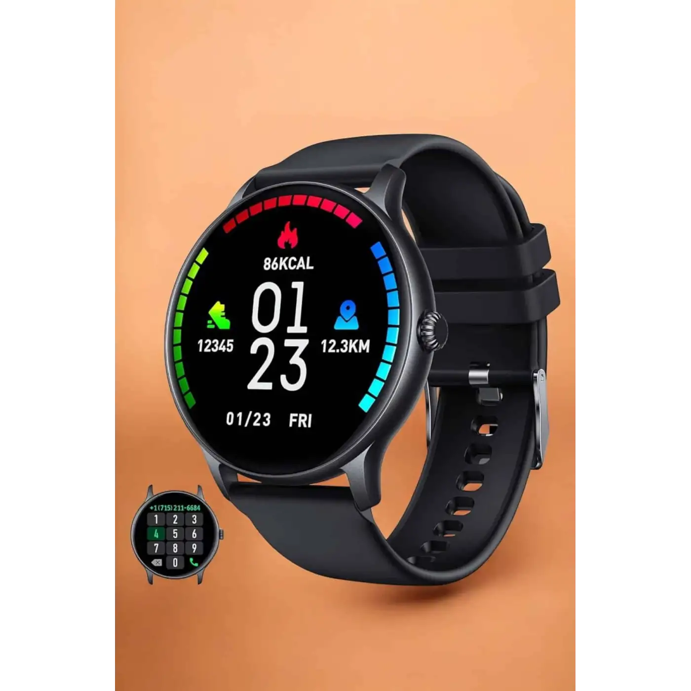 Akıllı Saat Sesli Görüşme Bluetooth Bağlantılı 3 Kordonlu