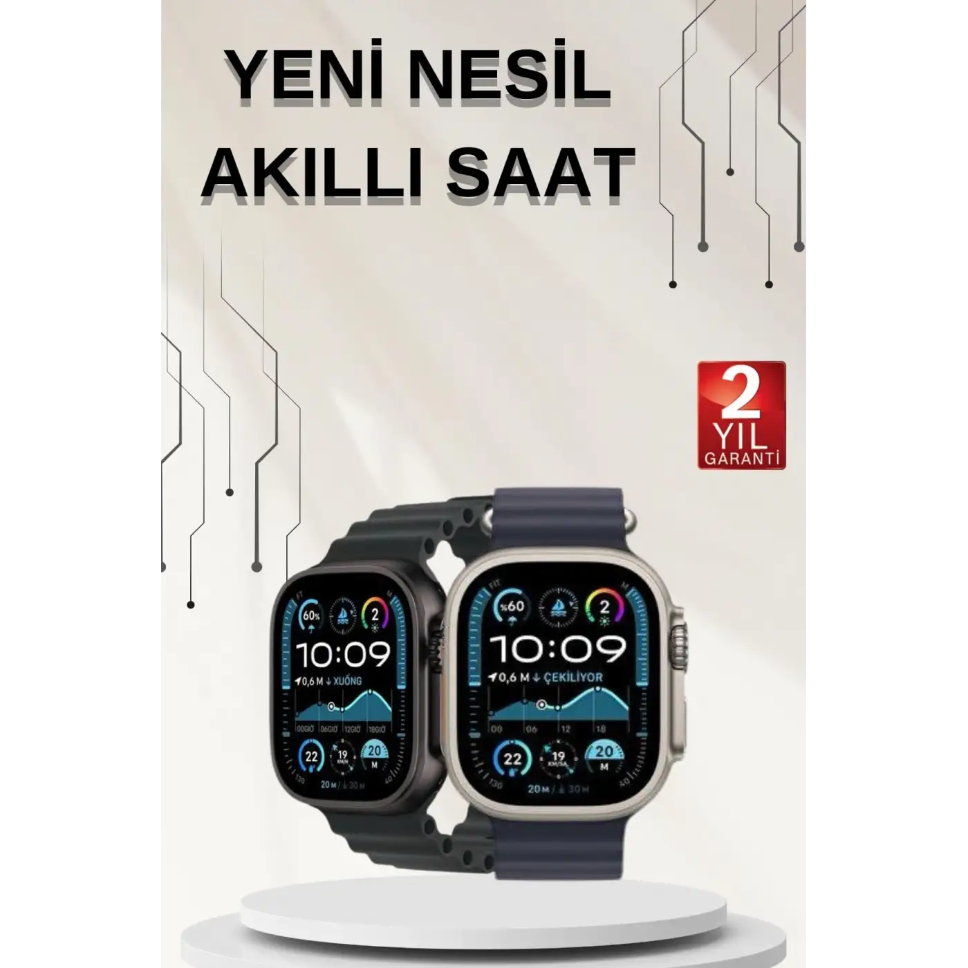 Akıllı Saat Sesli Görüşme Titreşimli GPS Bağlantısı Müzik Dinleme Sosyal Medya Bildirimleri