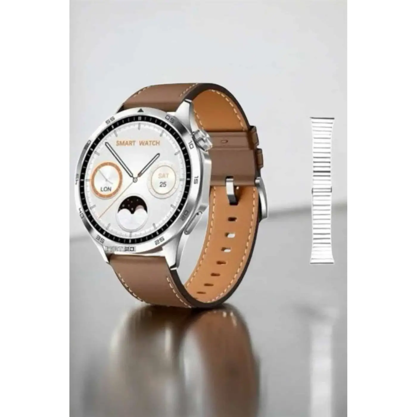 Akıllı Saat Titreşimli Pusula Nabız ve Tansiyon Ölçer NFC Uyumlu