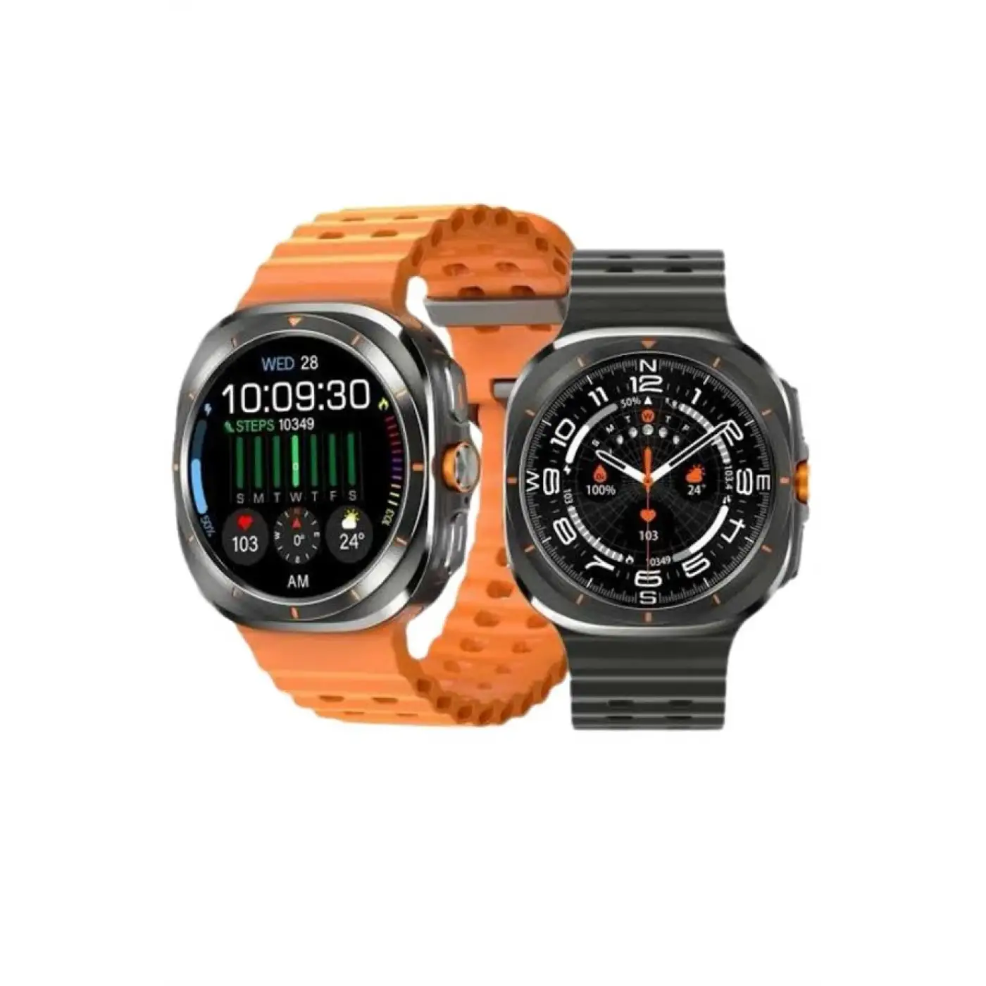 Akıllı Saat Unısex Zarif Görünümlü Titanyum Kasa Amoled Ekran Müzik Dinleme