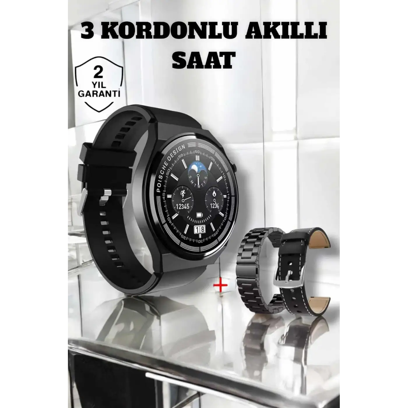 Akıllı Saat Uyku Ve Sağlık Takibi Bildirim Görme Arama Cevaplama