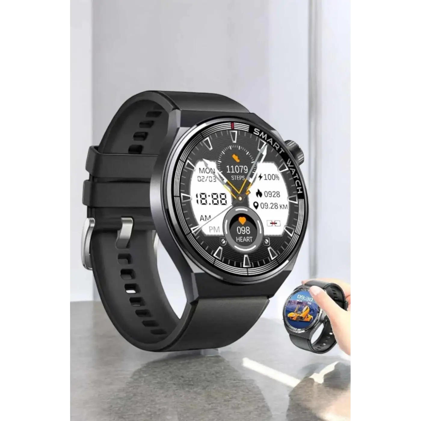 Akıllı Saat Uyku Ve Sağlık Takibi Bildirim Görme Arama Cevaplama