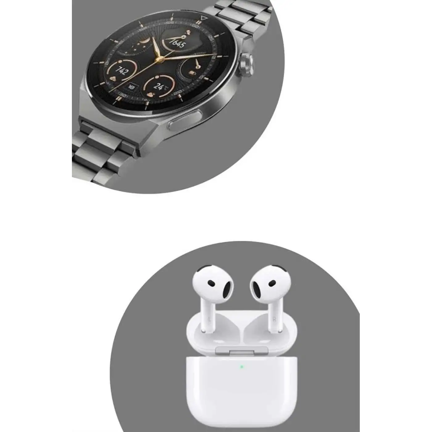Akıllı Saat ve Kulaklık Seti Bildirim Görme Arama Cevaplama ANC Özelliği