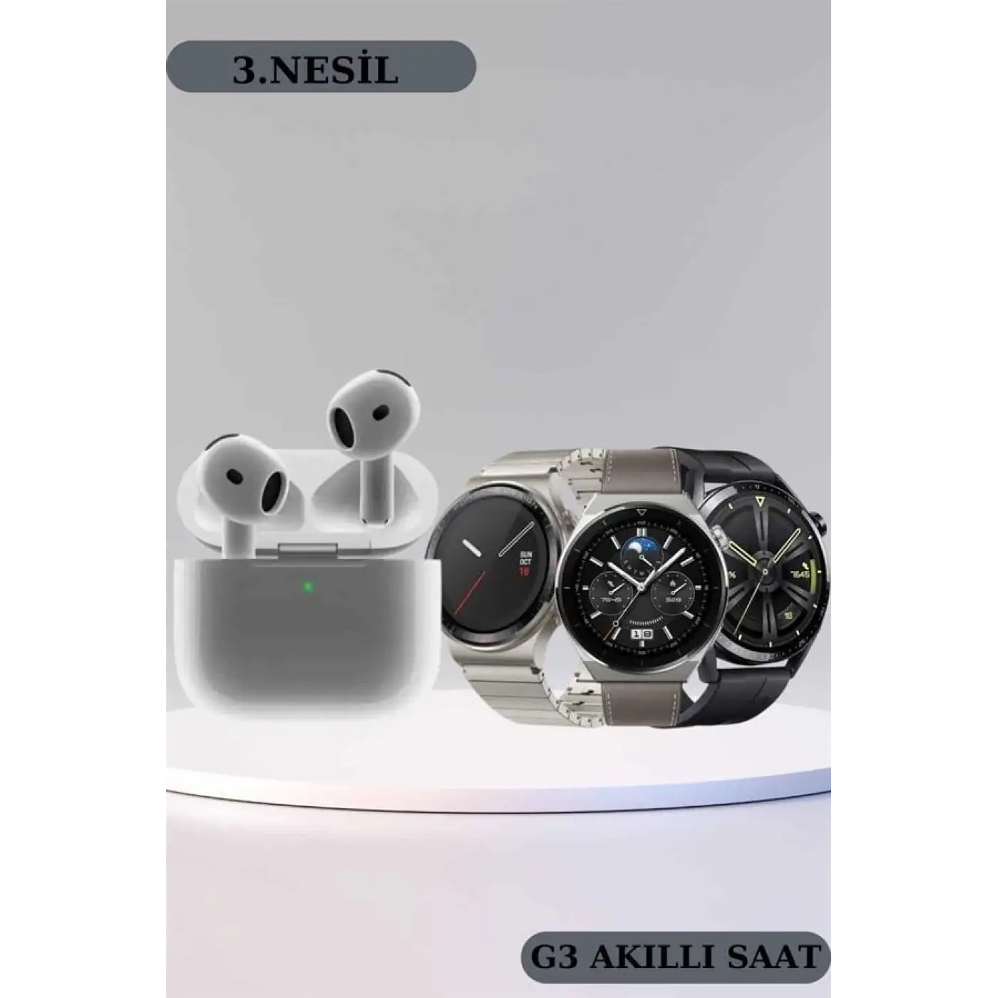 Akıllı Saat ve Kulaklık Seti Bildirim Görme Arama Cevaplama ANC Özelliği