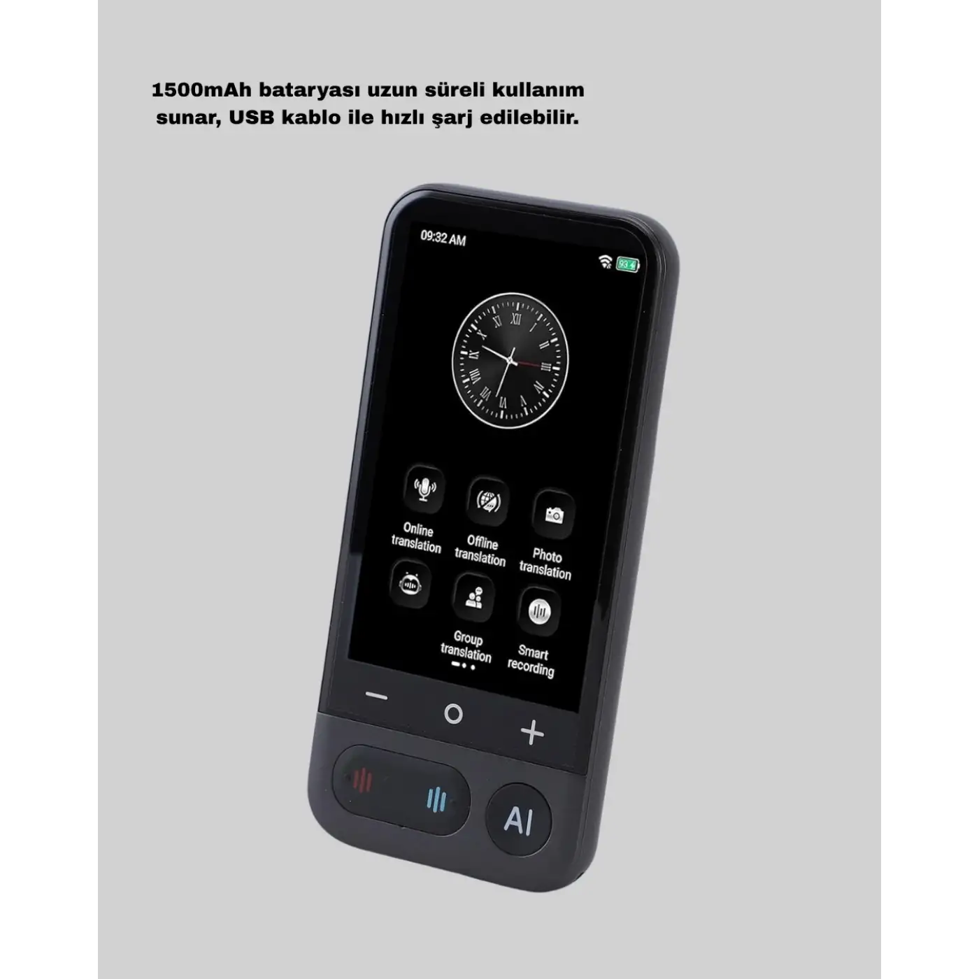 Akıllı Taşınabilir Tercüman – 17 Çevrimdışı, 139 Çevrimiçi Dil Desteği