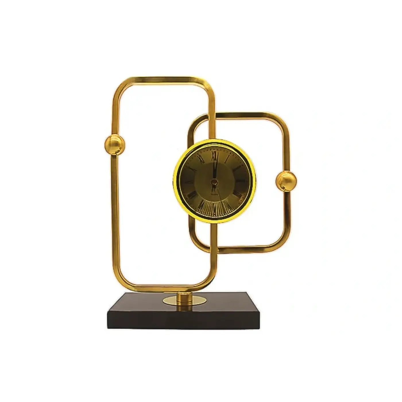 Akrilik Tabanlı Metal Masa Saati