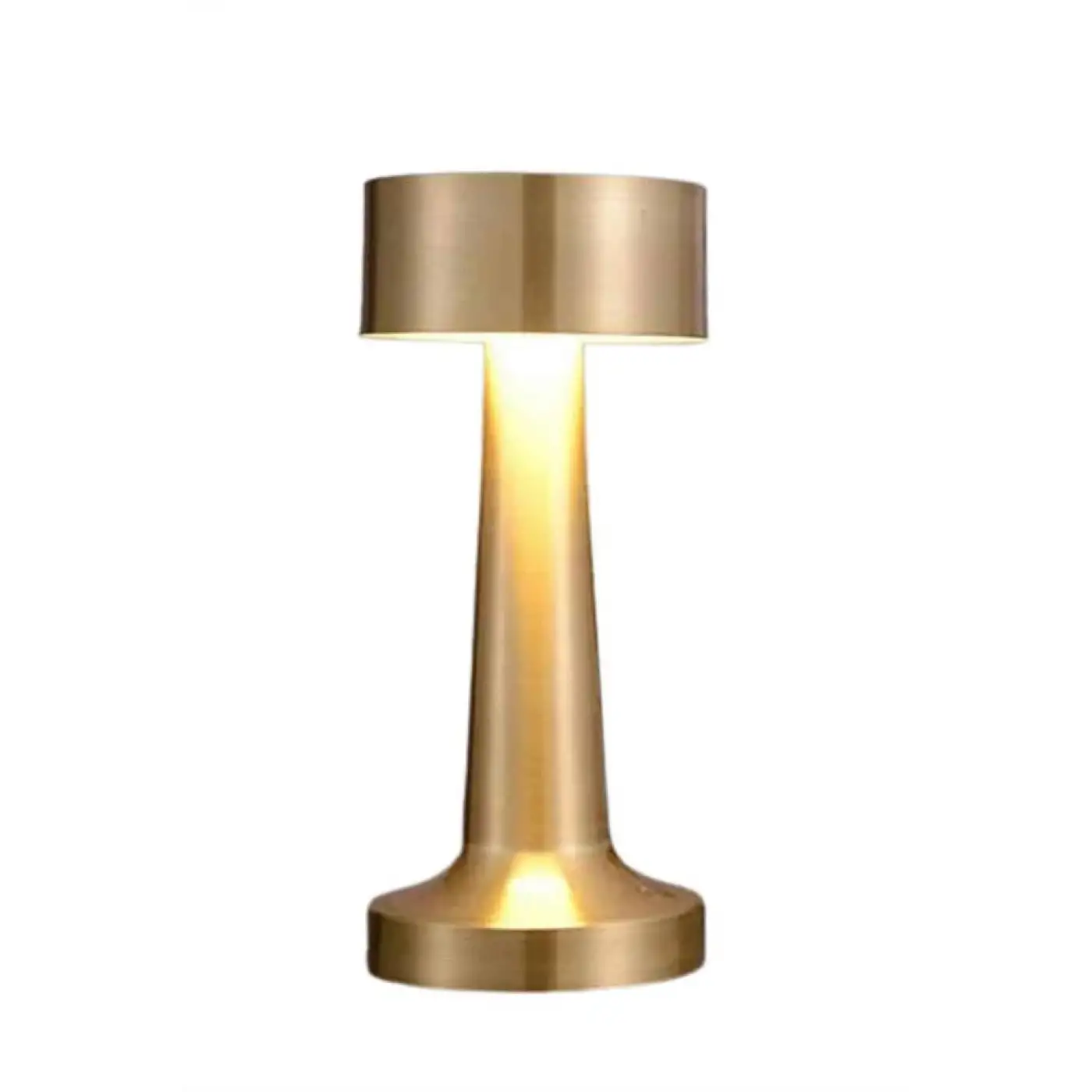 Altın Rengi Masa ve Gece Lambası Dokunmatik Şarjlı Masa Lambası