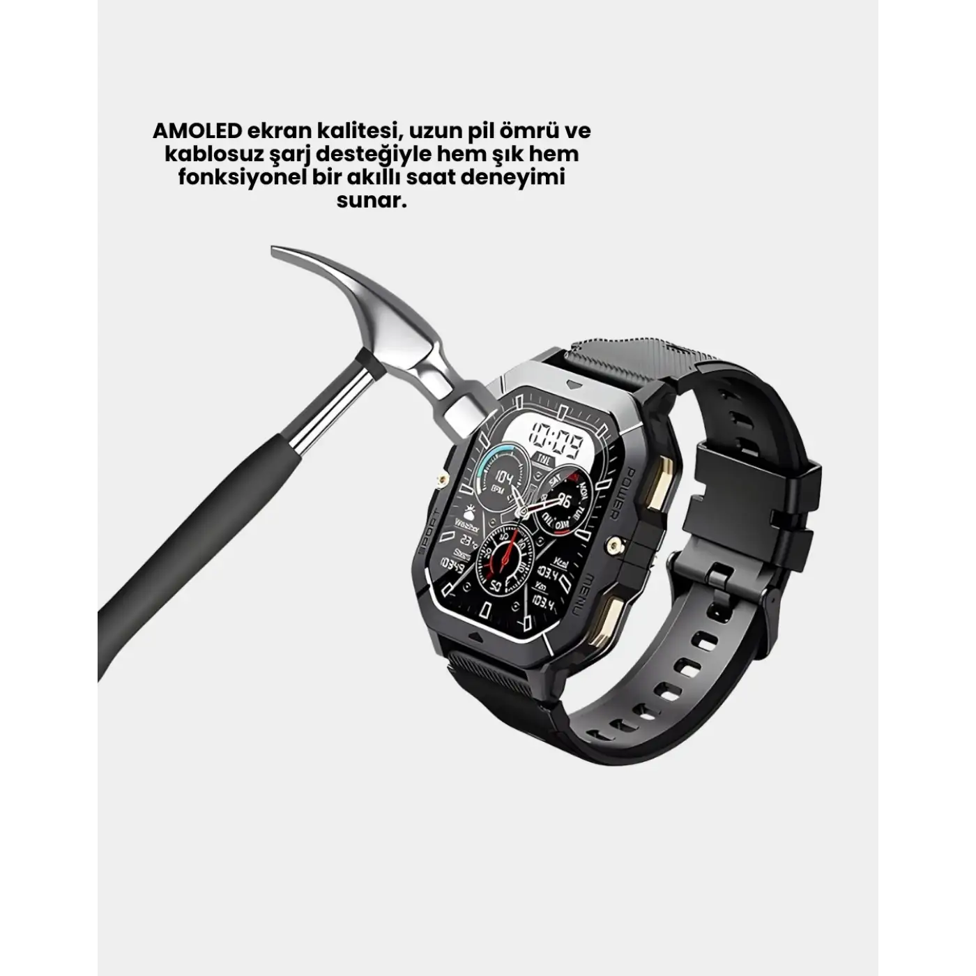 AMOLED Ekranlı Akıllı Saat 10 Gün Pil Ömrü