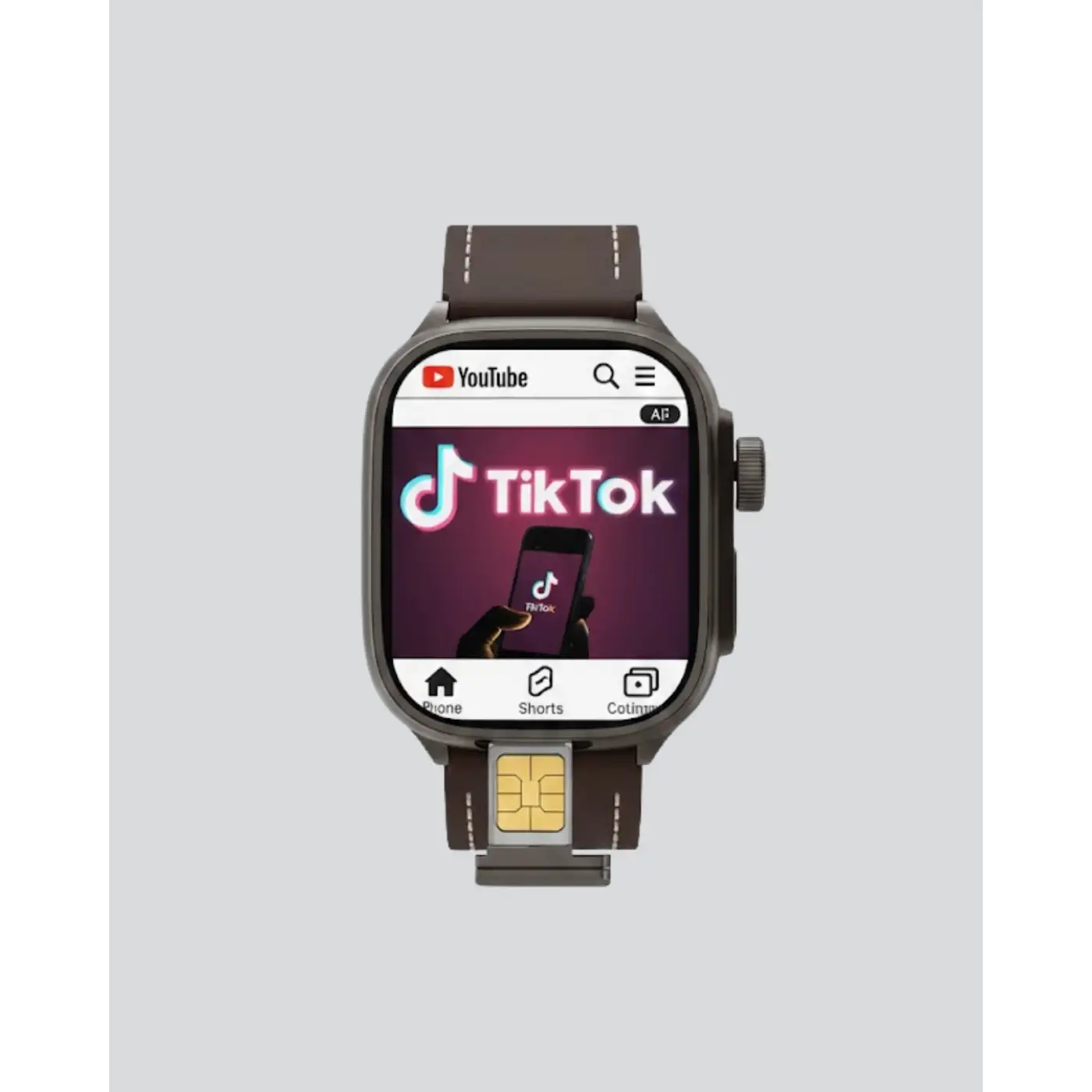 AMOLED Ekranlı Akıllı Saat WhatsApp TikTok YouTube