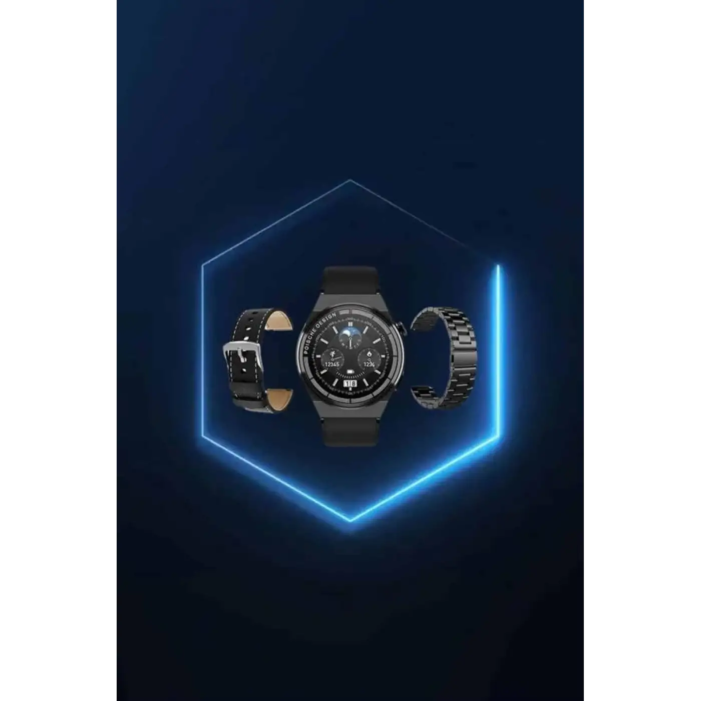 ANC Özellikli Bluetooth Kulaklık ve Amoled Ekran Akıllı Saat Uyku ve Sağlık Takibi Nabız Ölçer