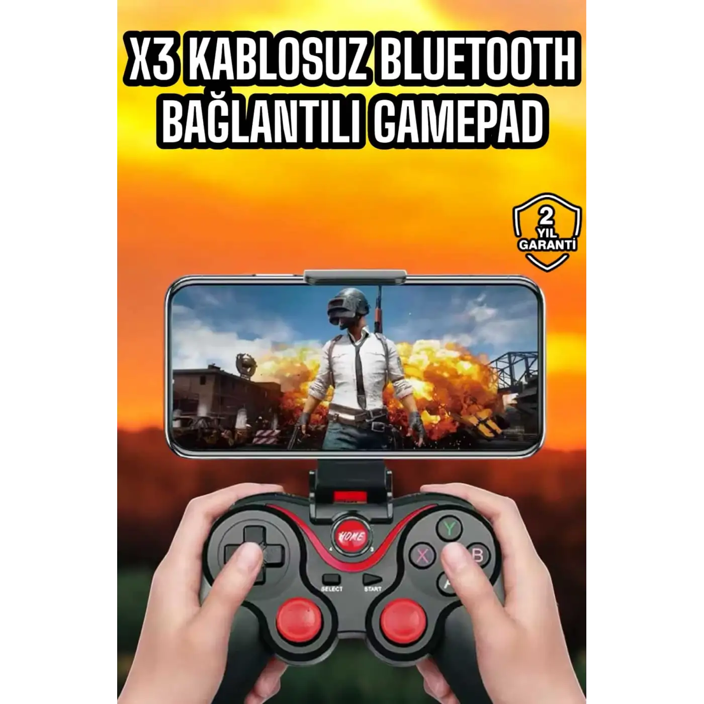 Android Uyumlu Gamepad X3 Game Stick Oyun Kolu Bluetooth Bağlantılı