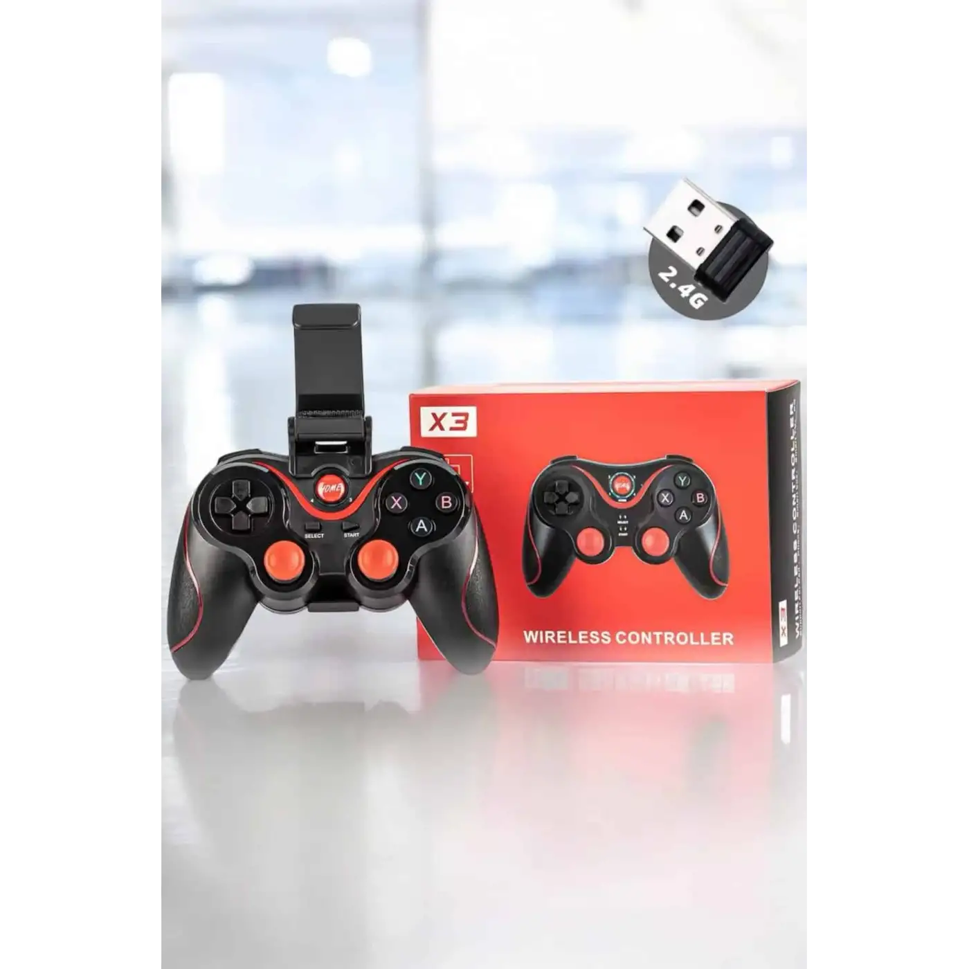 Android Uyumlu Gamepad X3 Game Stick Oyun Kolu Bluetooth Bağlantılı