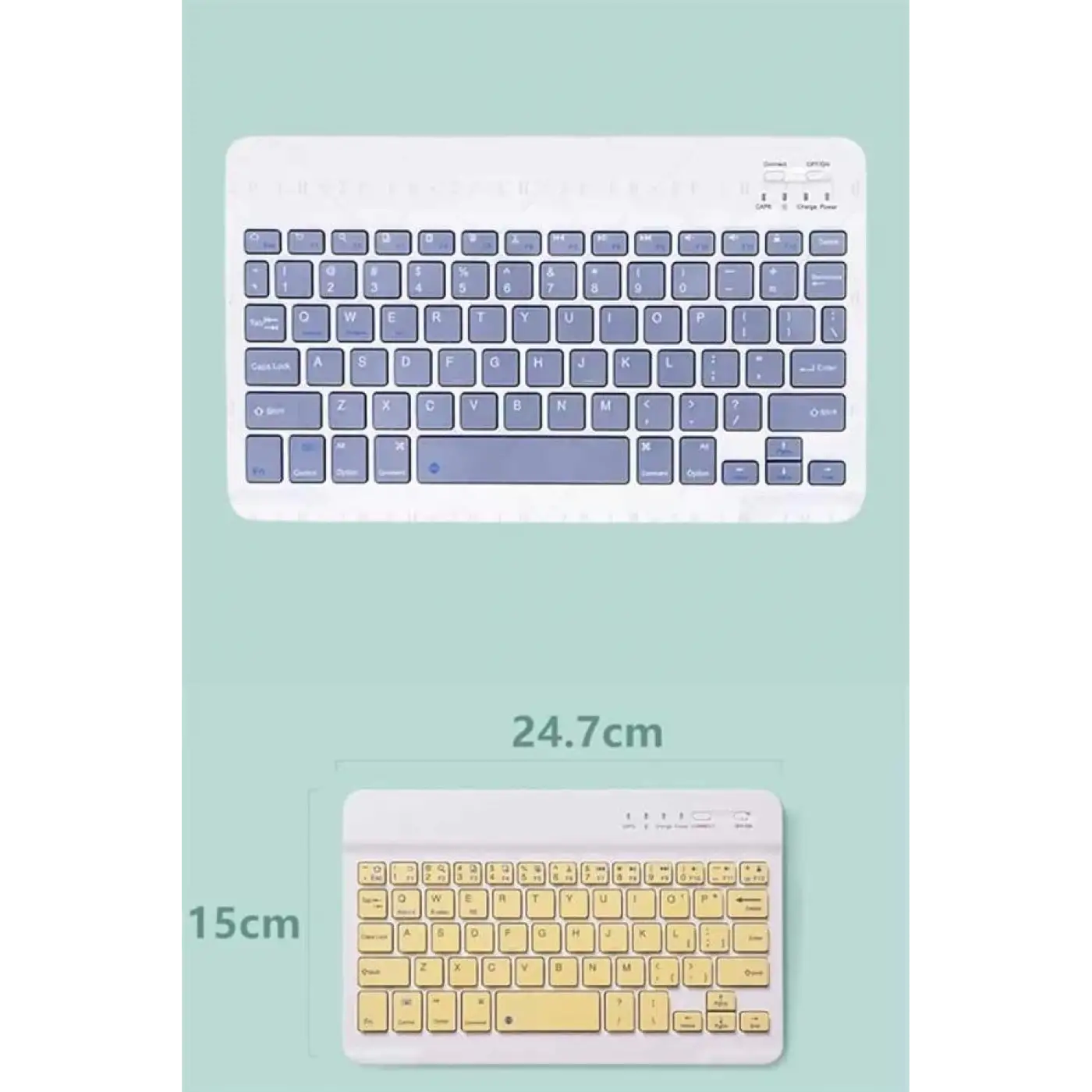 Android ve İOS Uyumlu Bluetooth Kablosuz Türkçe Q Klavye Renkli