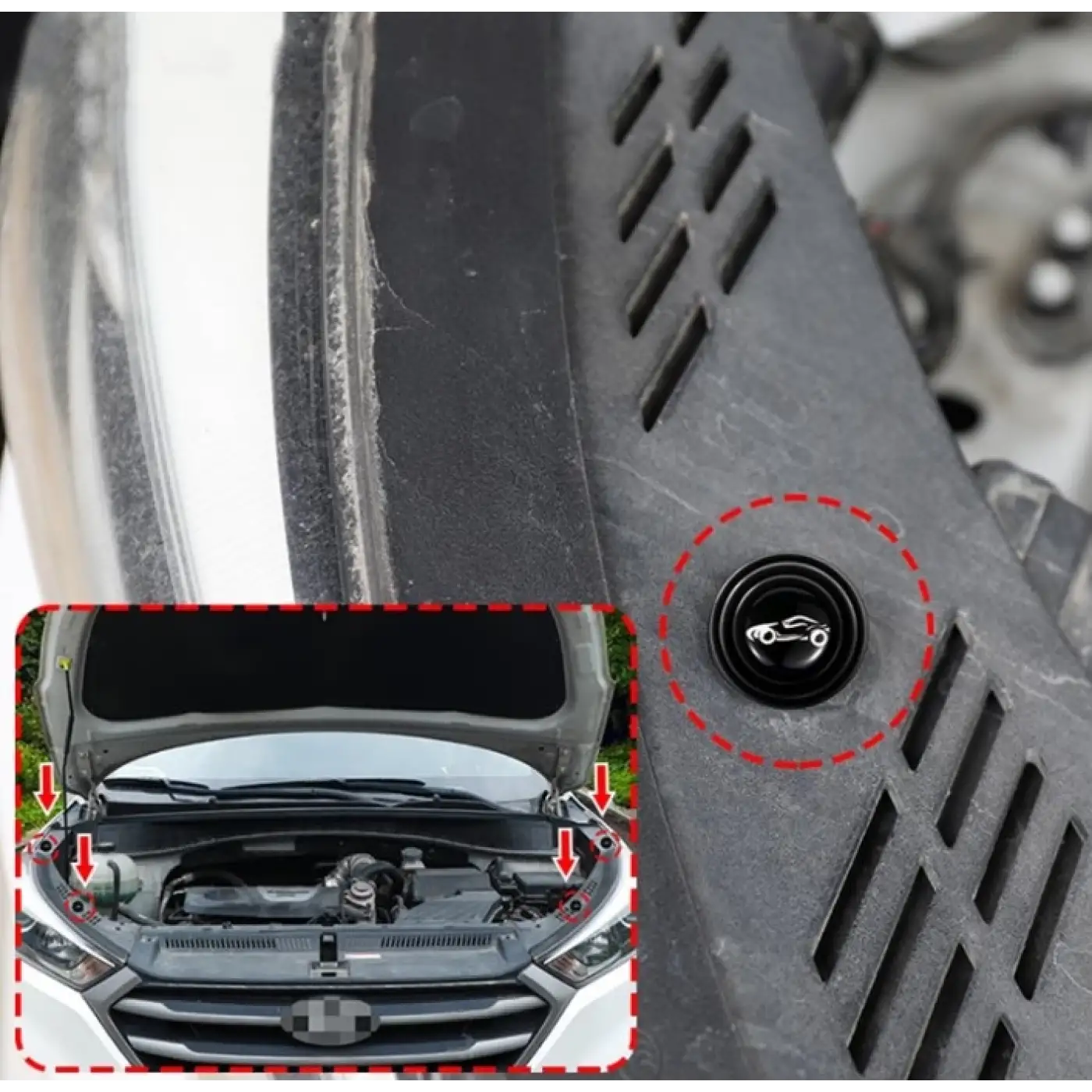 Pratik Araba Kapı Ses ve Darbe Emici Pad 10 Adet Siyah