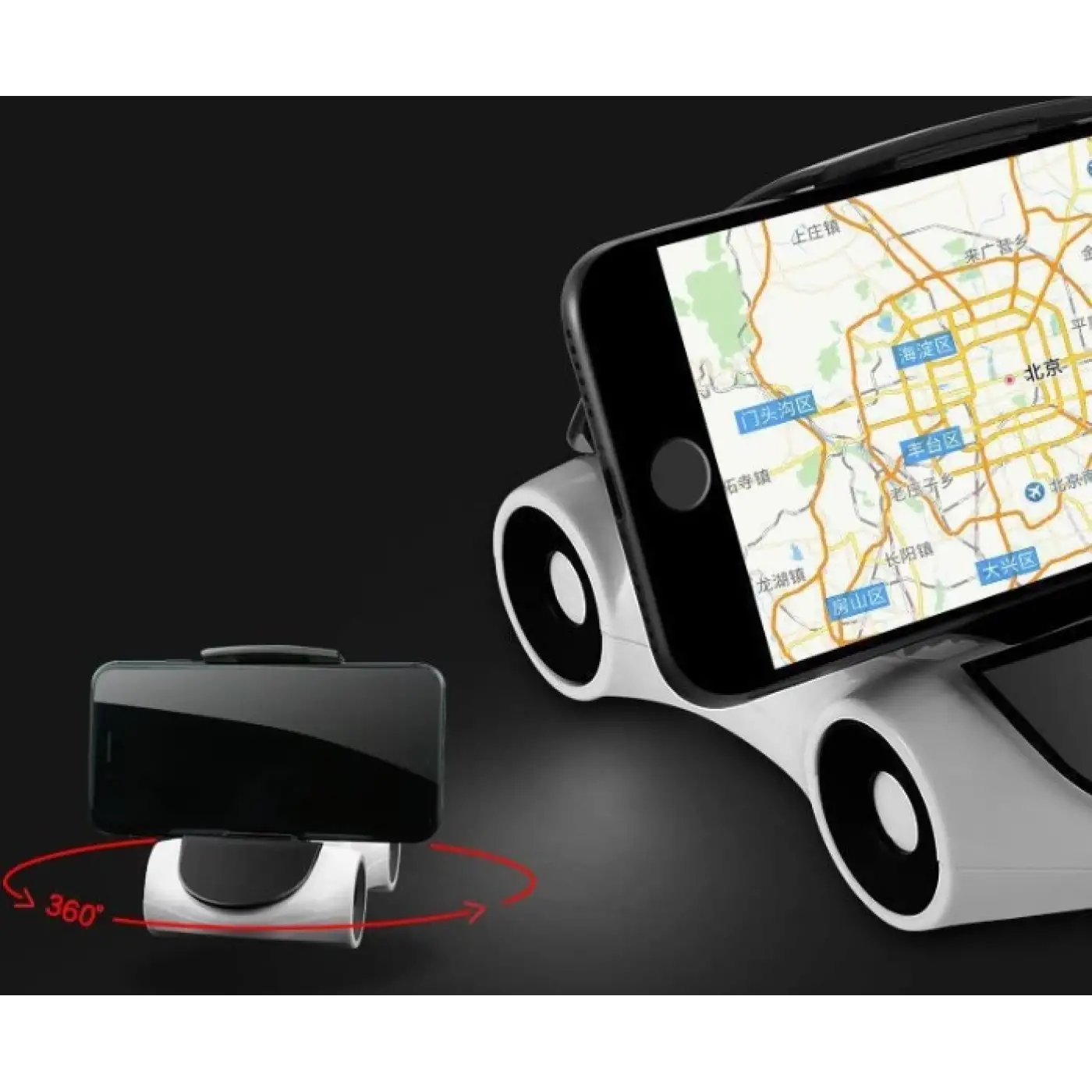 Araba Tasarımlı Araç İçi 360 Derece Telefon Tutucu