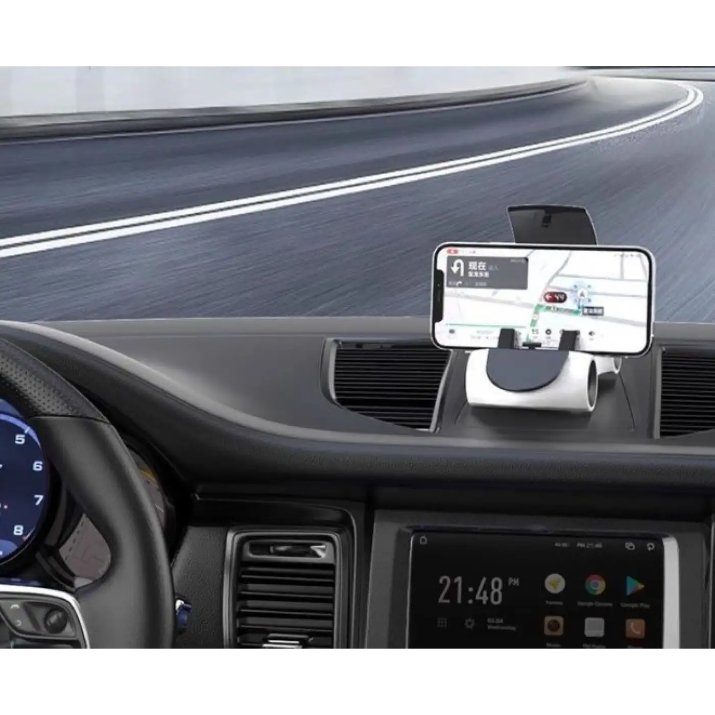 Araba Tasarımlı Araç İçi 360 Derece Telefon Tutucu