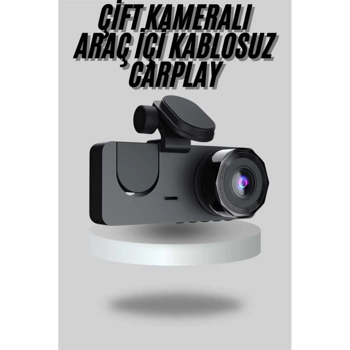 Araç İçi Dikiz Kamerası Sürüş Kaydedici 3 Lensli DVR Kamera