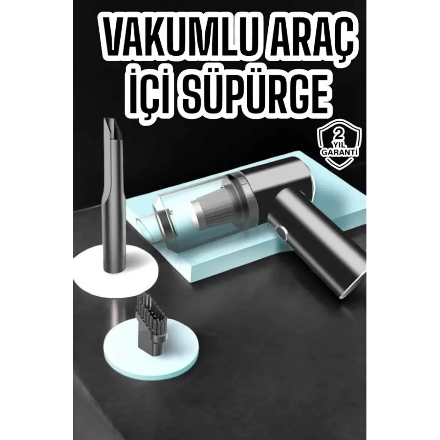 Araç İçi Süpürge Vakumlu Şarjlı Süpürge Filtreli