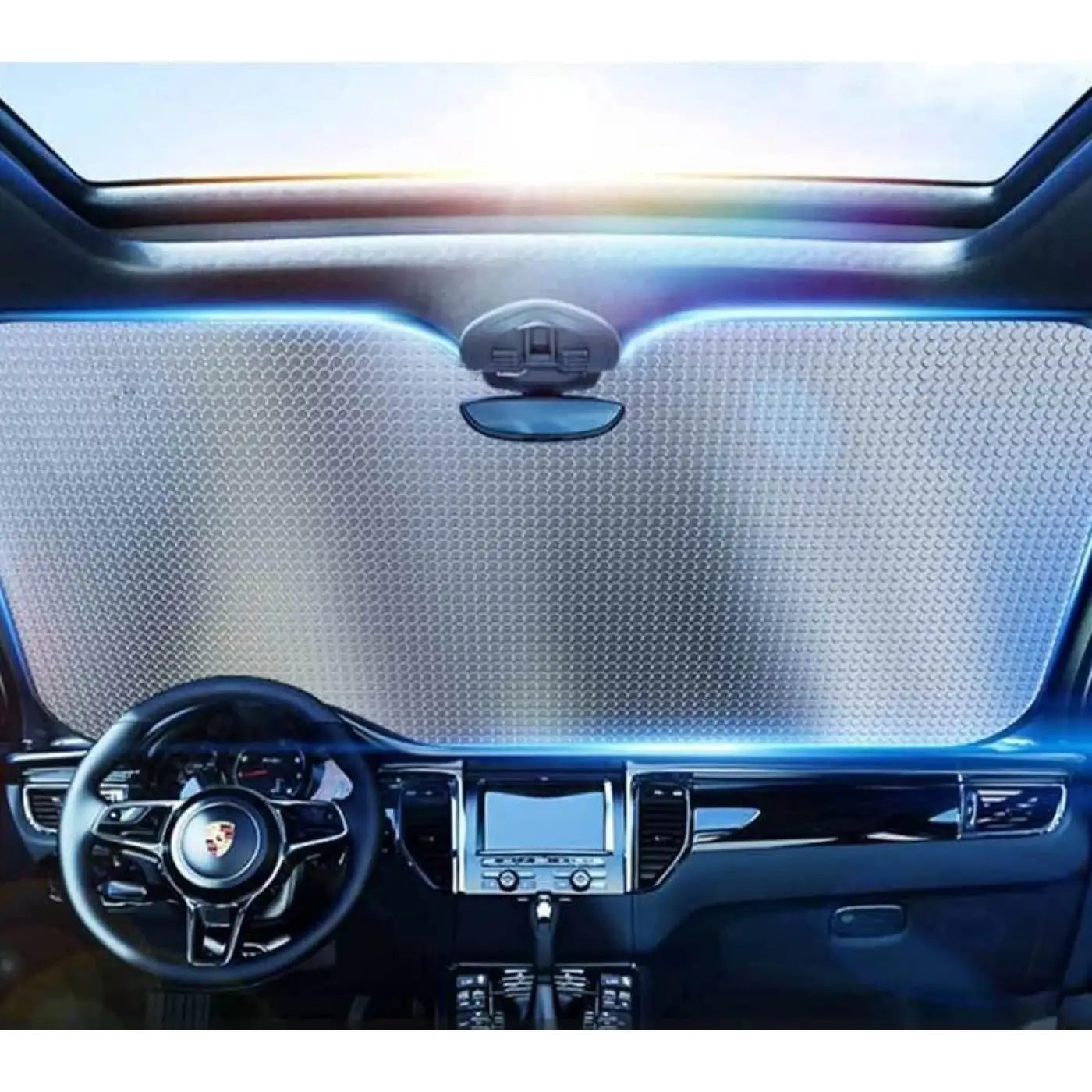 Araç Ön Cam Güneşlik UV ve Isı Koruma Katlanabilir Toyota Corolla Skoda Superb Dacia Duster Ford Focus