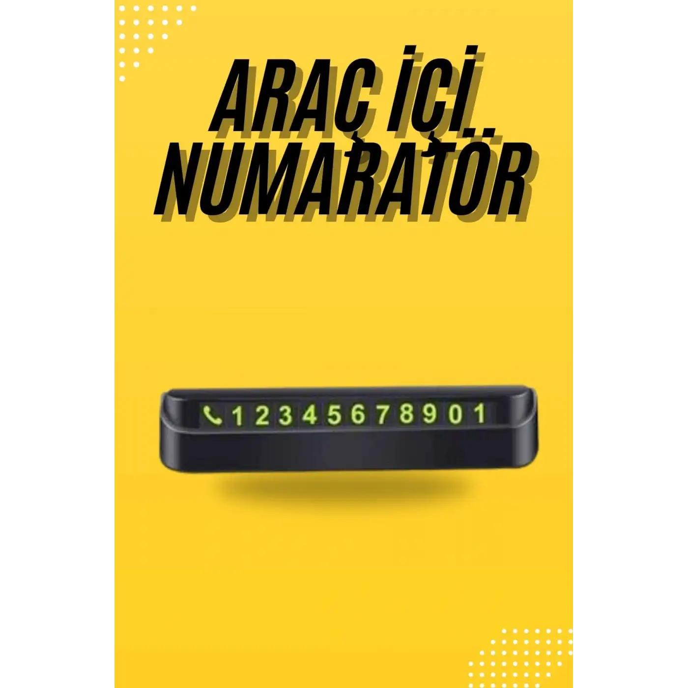 Araç Park Numaratörü Tüm Araçlara Uyumlu Araba Numaralık