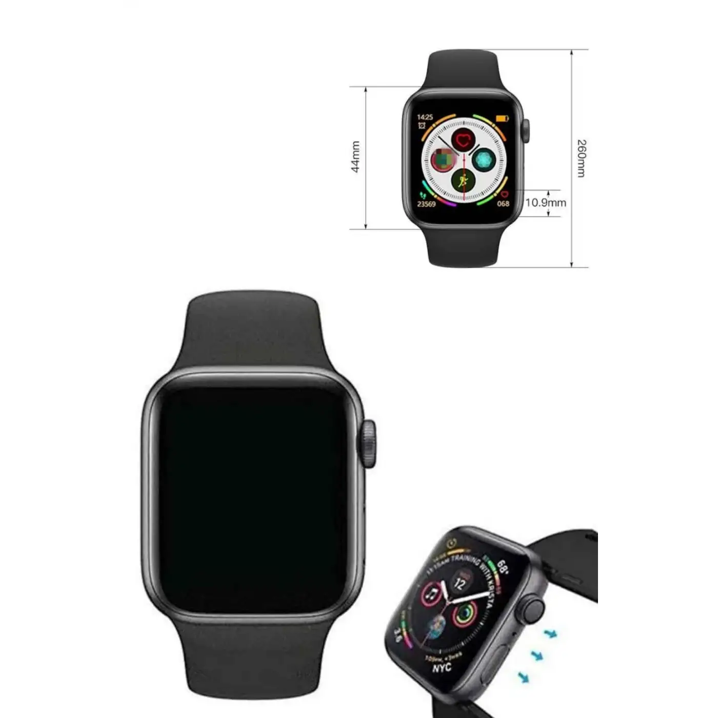 Arama Cevaplayabilen Akıllı Saat Bluetooth Bağlantılı Sosyal Medya Girişli