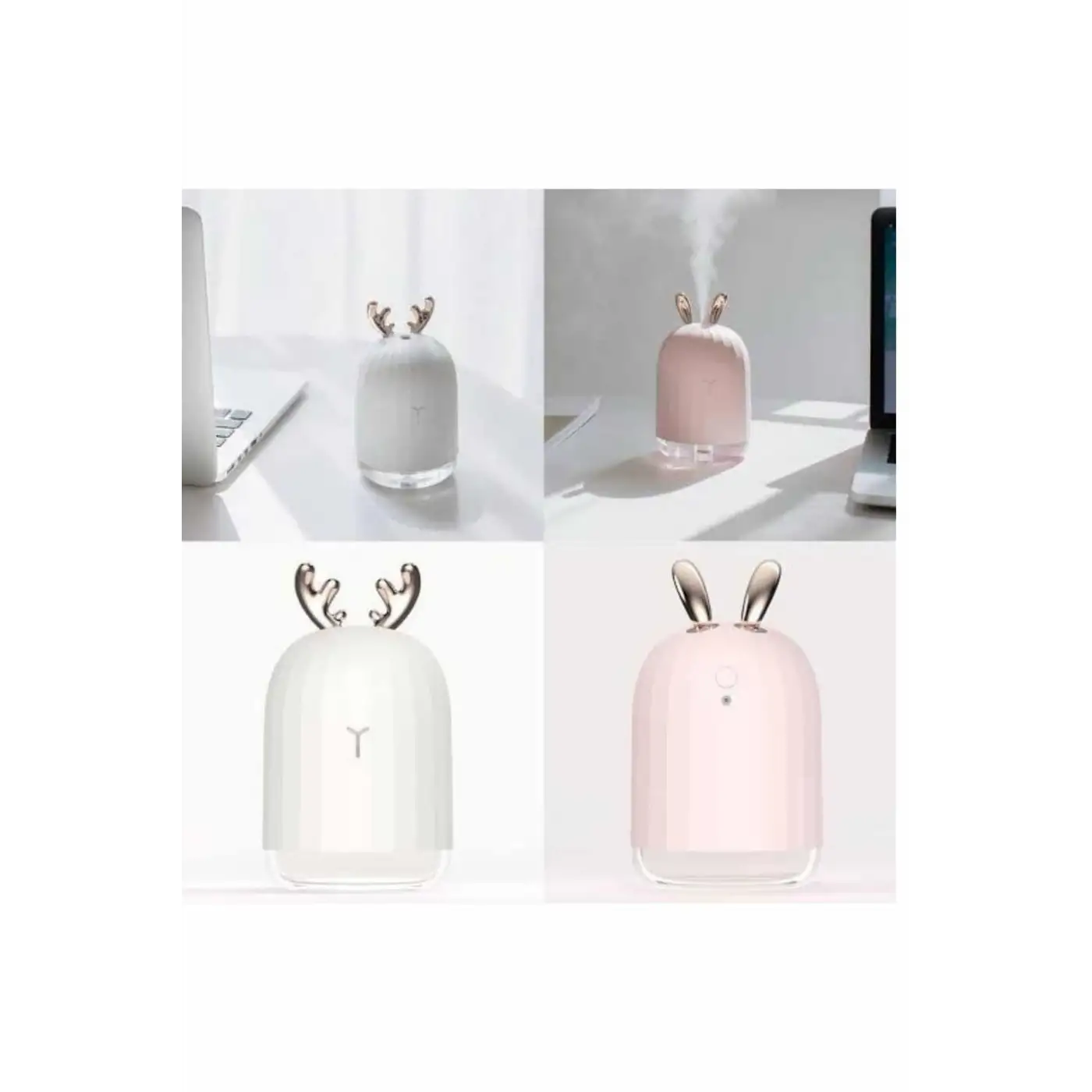 Aromaterapi Hava Nemlendirici Dekoratif USB Şarjlı Tavşan Nemlendirici