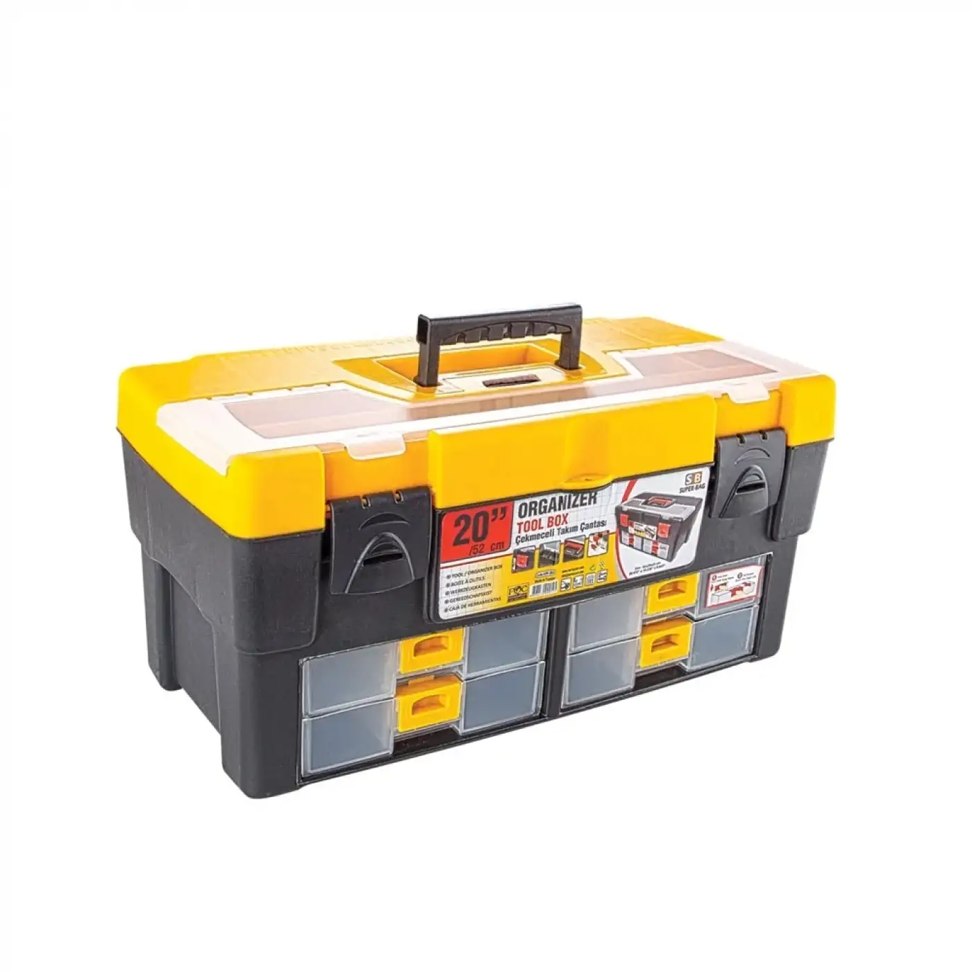 Asr-2055 20 İnç Takım Çantası - Plastik Kilitli