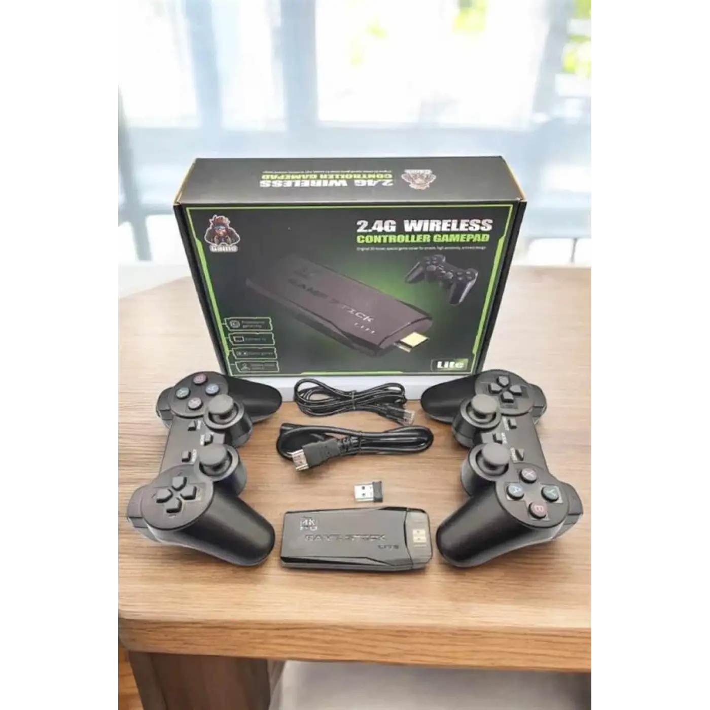 Atari Oyun Konsolu 2000 Oyunlu Game Stick 2.4G Wireless