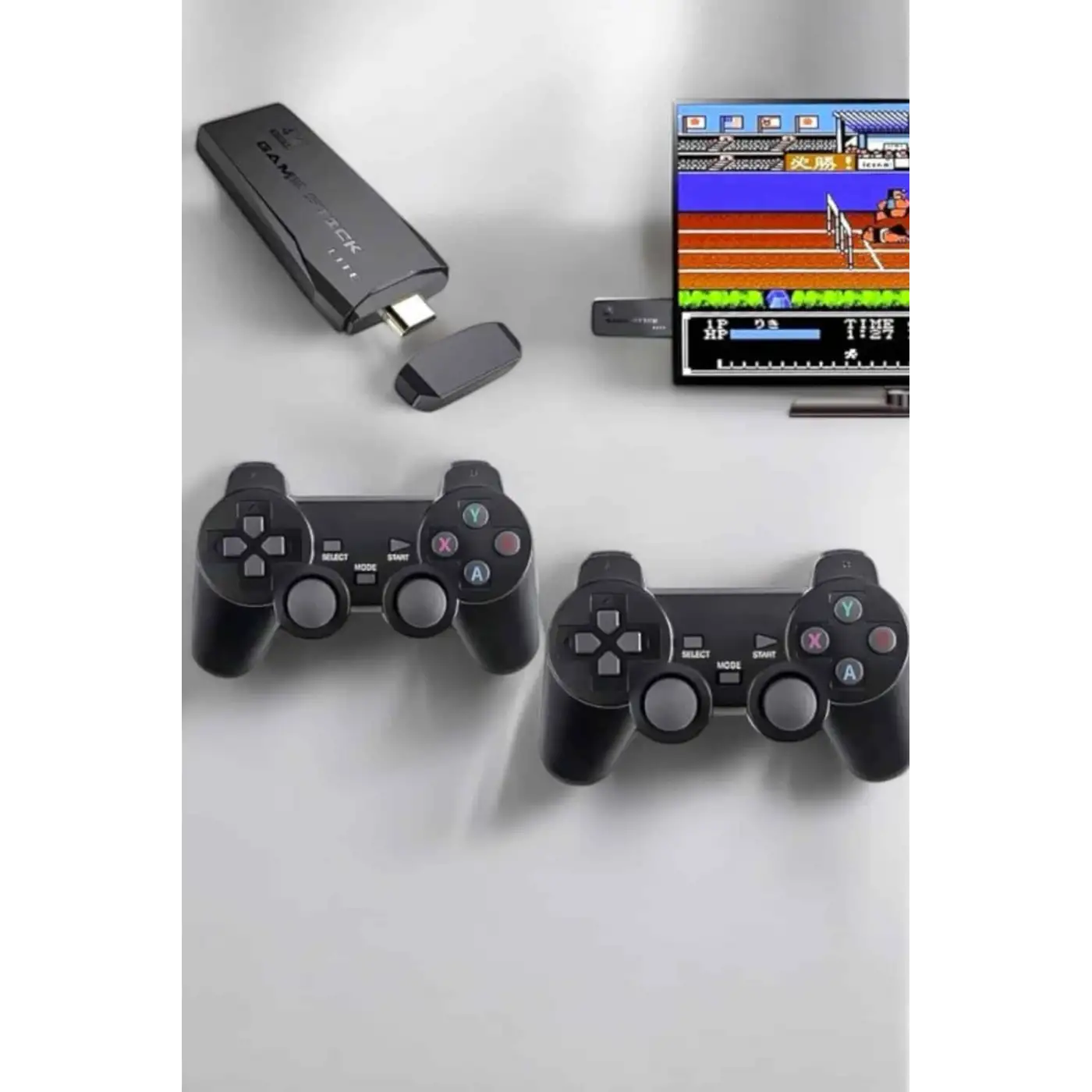 Atari Oyun Konsolu 2000 Oyunlu Game Stick 2.4G Wireless