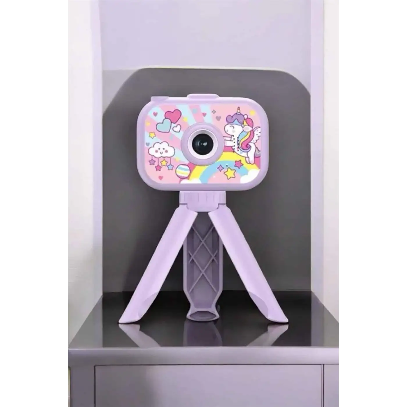 Ayaklı Mini Fotoğraf Makinesi Çocuk Için Eğitici Video Kamera